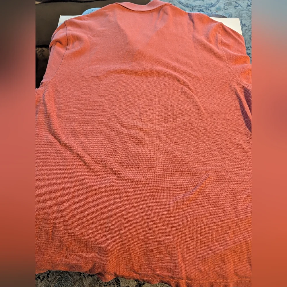 J.Crew Men's Polo Short Sleeve Shirt Men's Large Peach Coral